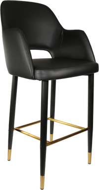 Durafurn Sorbet Stool with Black Metal 750h Legs