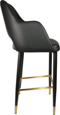 Durafurn Sorbet Stool with Black Metal 750h Legs