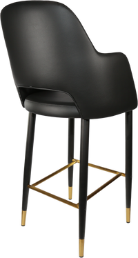 Durafurn Sorbet Stool with Black Metal 750h Legs