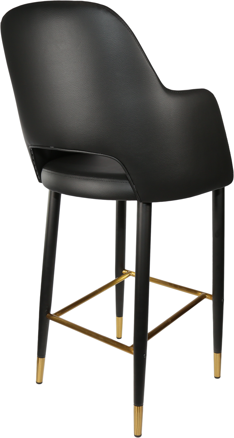 Durafurn Sorbet Stool with Black Metal 750h Legs