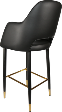 Durafurn Sorbet Stool with Black Metal 750h Legs