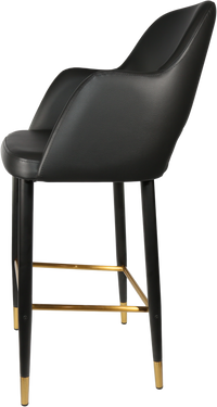 Durafurn Sorbet Stool with Black Metal 750h Legs