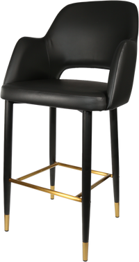 Durafurn Sorbet Stool with Black Metal 750h Legs