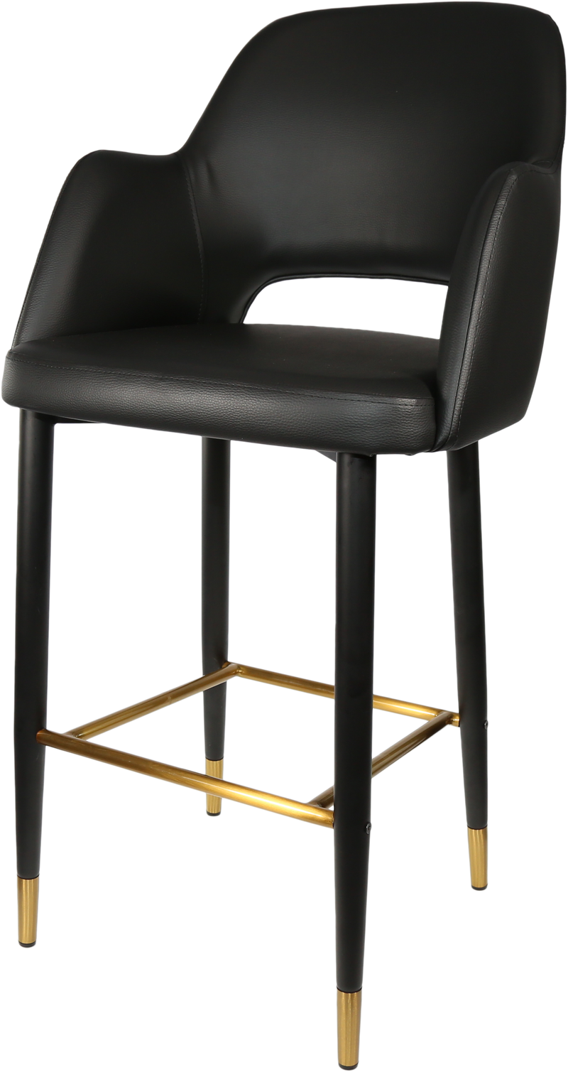 Durafurn Sorbet Stool with Black Metal 750h Legs