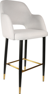 Durafurn Sorbet Stool with Black Metal 750h Legs