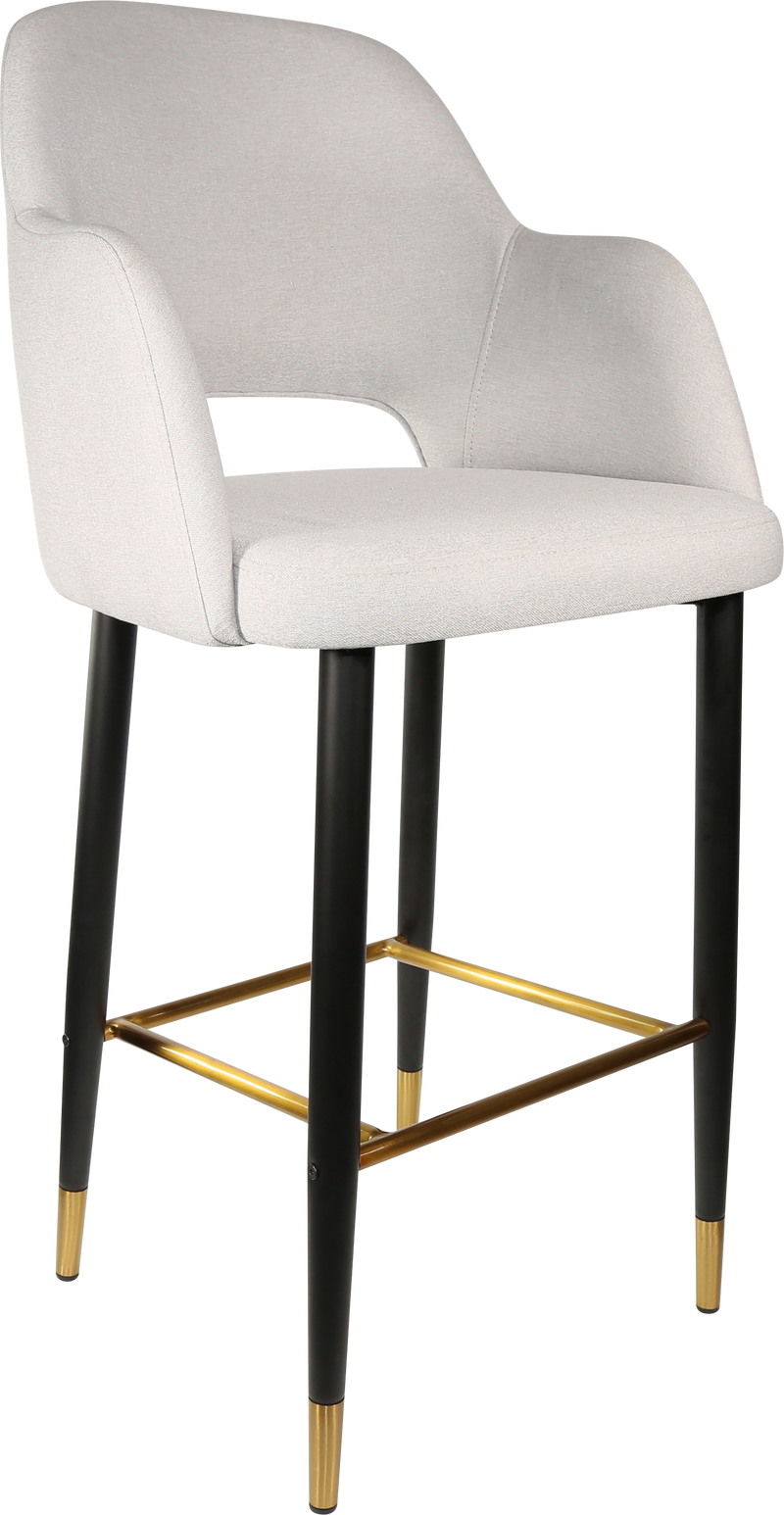 Durafurn Sorbet Stool with Black Metal 750h Legs