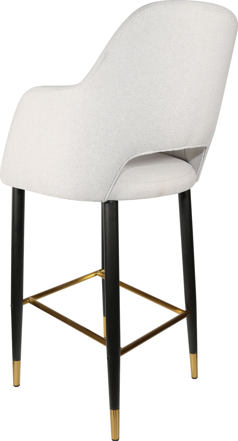 Durafurn Sorbet Stool with Black Metal 750h Legs