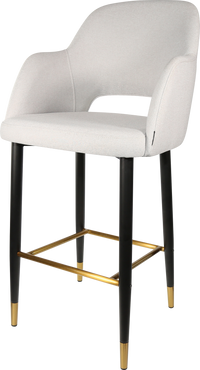 Durafurn Sorbet Stool with Black Metal 750h Legs