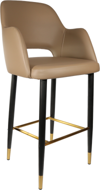 Durafurn Sorbet Stool with Black Metal 750h Legs