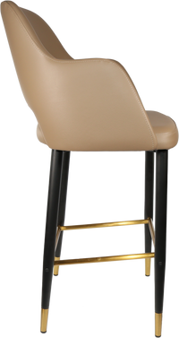 Durafurn Sorbet Stool with Black Metal 750h Legs