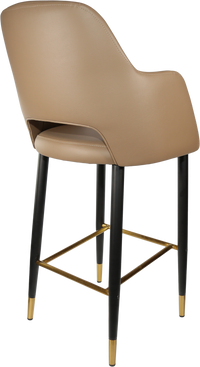 Durafurn Sorbet Stool with Black Metal 750h Legs