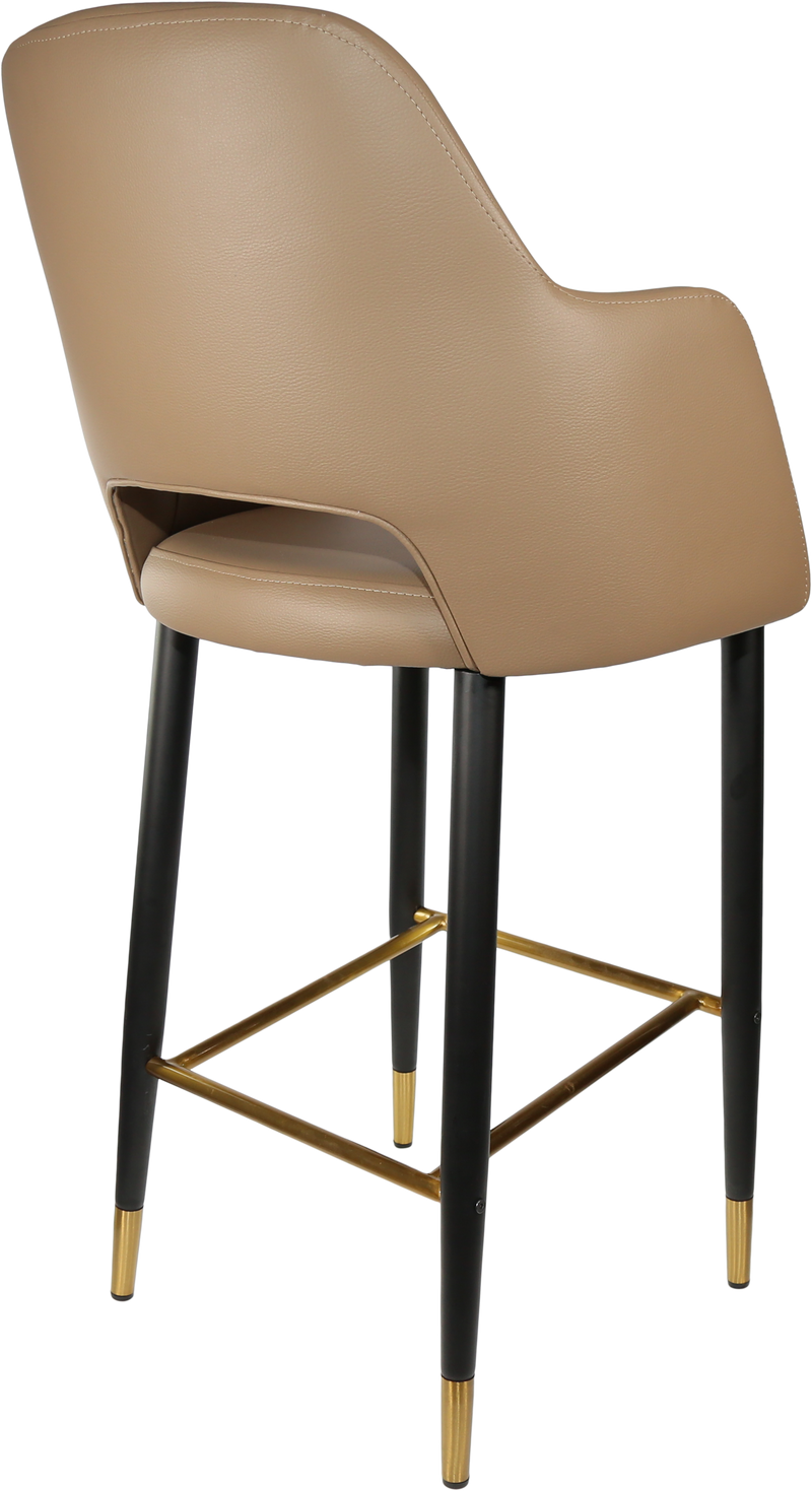 Durafurn Sorbet Stool with Black Metal 750h Legs