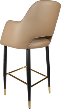 Durafurn Sorbet Stool with Black Metal 750h Legs
