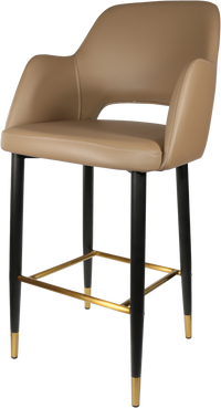 Durafurn Sorbet Stool with Black Metal 750h Legs