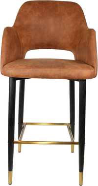 Durafurn Sorbet Stool with Black Metal 750h Legs