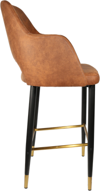 Durafurn Sorbet Stool with Black Metal 750h Legs