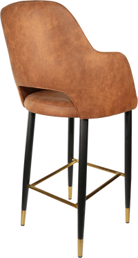 Durafurn Sorbet Stool with Black Metal 750h Legs