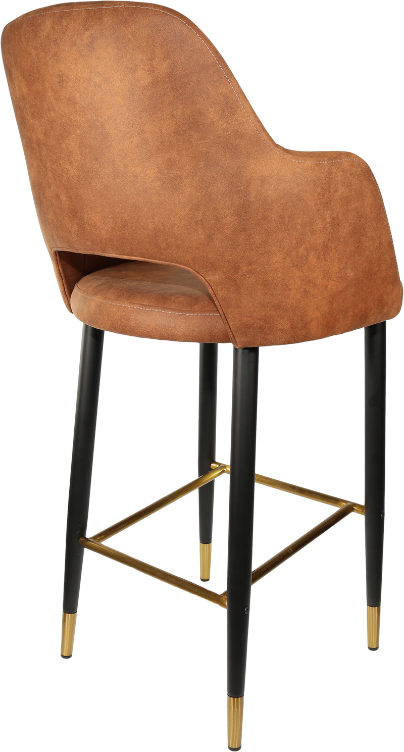 Durafurn Sorbet Stool with Black Metal 750h Legs