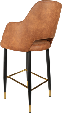 Durafurn Sorbet Stool with Black Metal 750h Legs