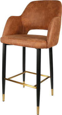 Durafurn Sorbet Stool with Black Metal 750h Legs