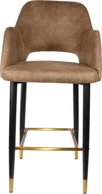 Durafurn Sorbet Stool with Black Metal 750h Legs