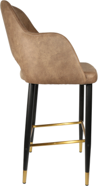 Durafurn Sorbet Stool with Black Metal 750h Legs