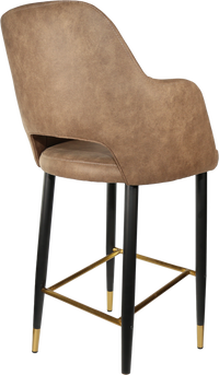 Durafurn Sorbet Stool with Black Metal 750h Legs