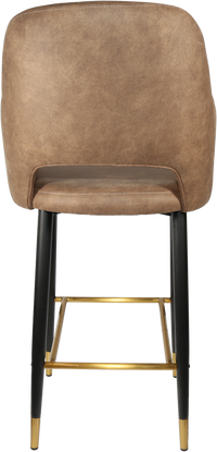 Durafurn Sorbet Stool with Black Metal 750h Legs