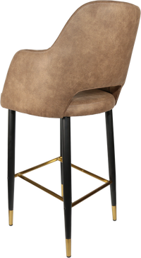 Durafurn Sorbet Stool with Black Metal 750h Legs