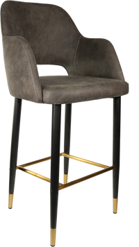 Durafurn Sorbet Stool with Black Metal 750h Legs