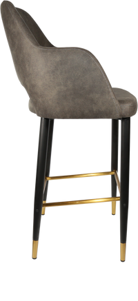 Durafurn Sorbet Stool with Black Metal 750h Legs