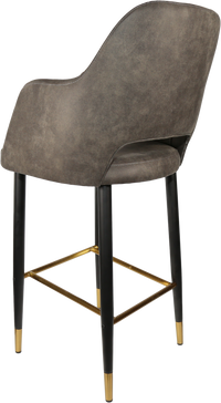 Durafurn Sorbet Stool with Black Metal 750h Legs