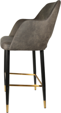 Durafurn Sorbet Stool with Black Metal 750h Legs