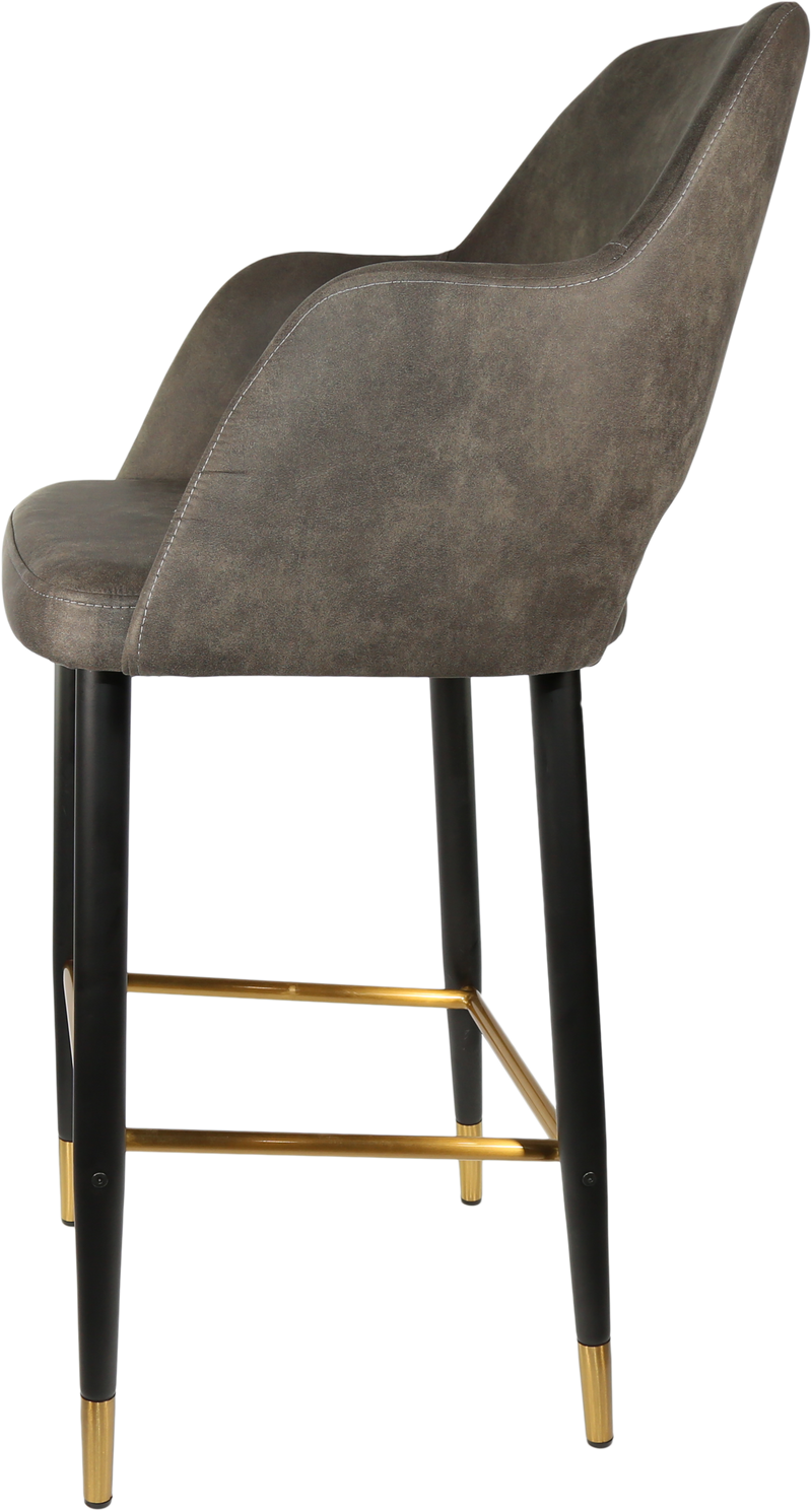 Durafurn Sorbet Stool with Black Metal 750h Legs