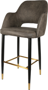 Durafurn Sorbet Stool with Black Metal 750h Legs