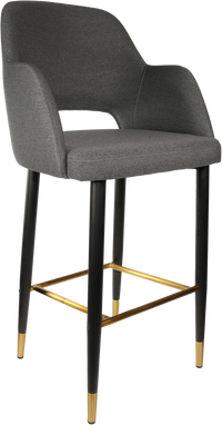 Durafurn Sorbet Stool with Black Metal 750h Legs