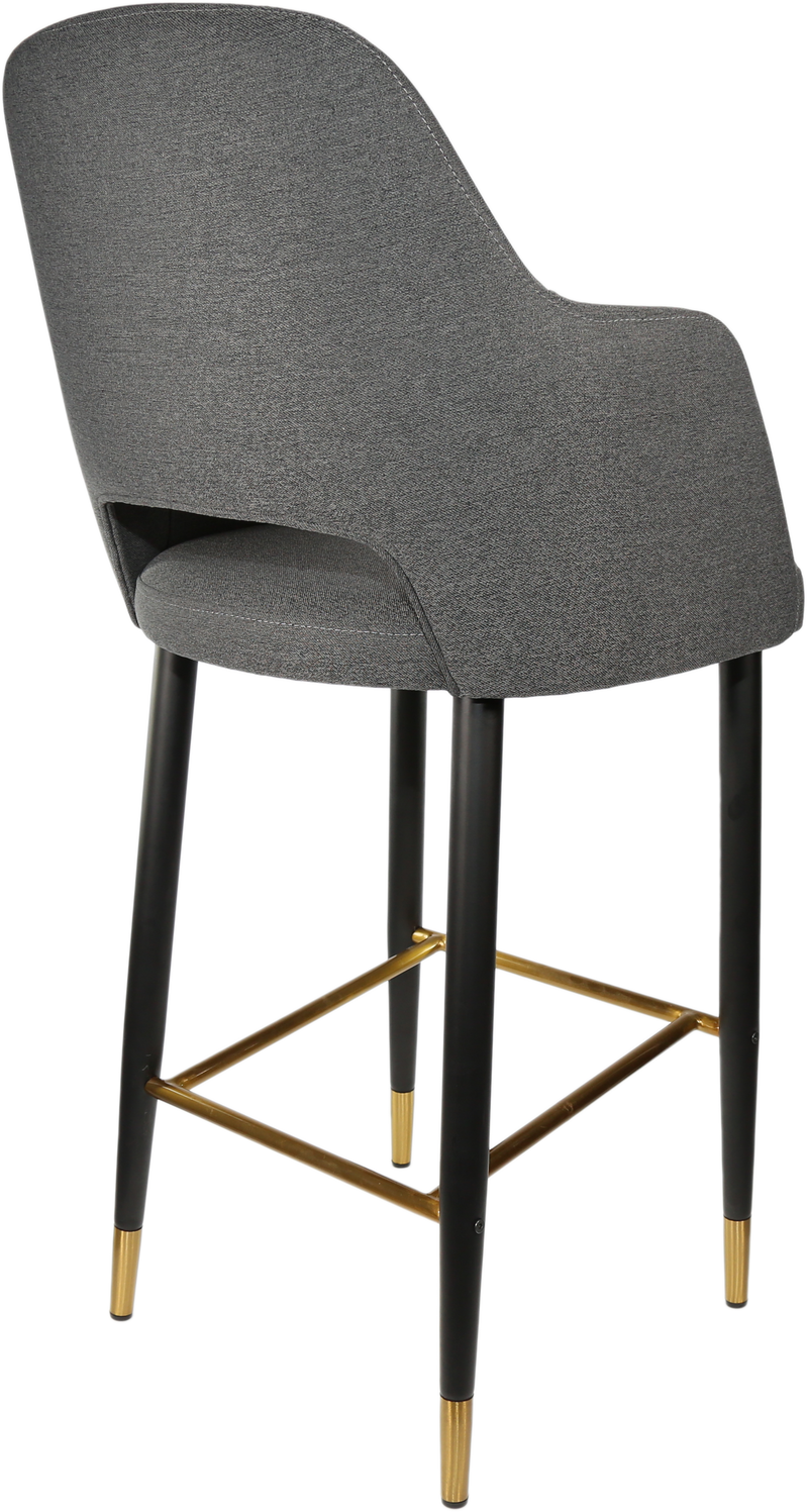 Durafurn Sorbet Stool with Black Metal 750h Legs