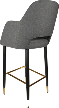 Durafurn Sorbet Stool with Black Metal 750h Legs