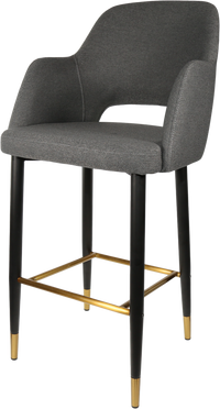 Durafurn Sorbet Stool with Black Metal 750h Legs
