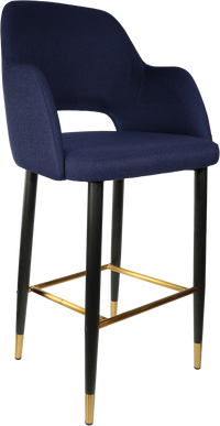 Durafurn Sorbet Stool with Black Metal 750h Legs