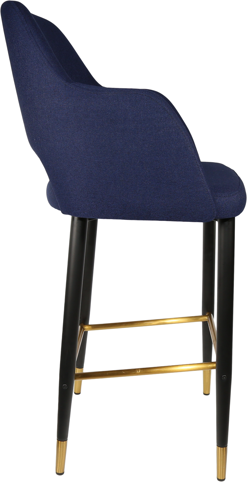 Durafurn Sorbet Stool with Black Metal 750h Legs