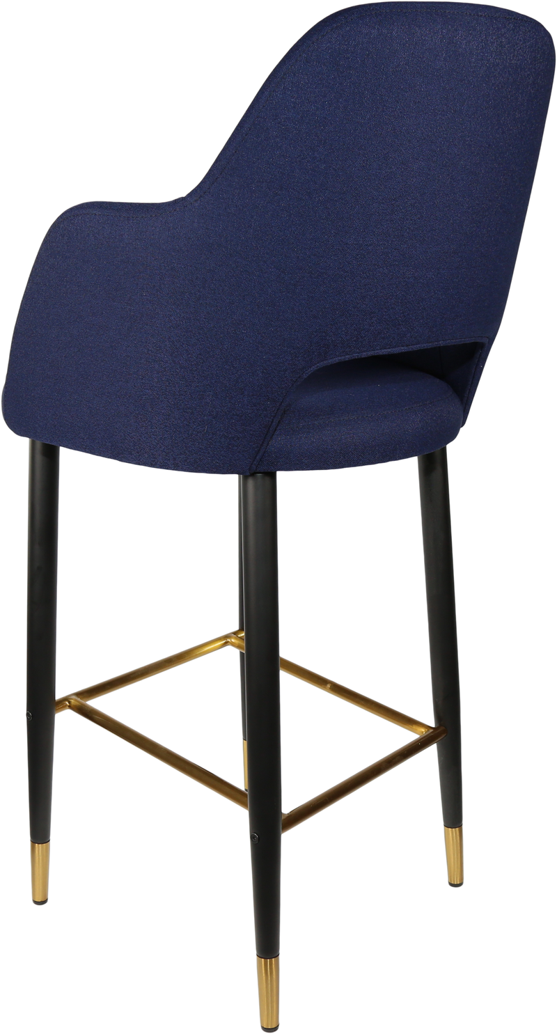 Durafurn Sorbet Stool with Black Metal 750h Legs