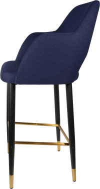 Durafurn Sorbet Stool with Black Metal 750h Legs