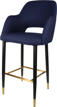 Durafurn Sorbet Stool with Black Metal 750h Legs