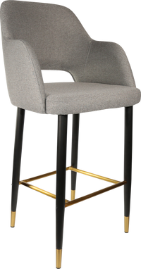 Durafurn Sorbet Stool with Black Metal 750h Legs