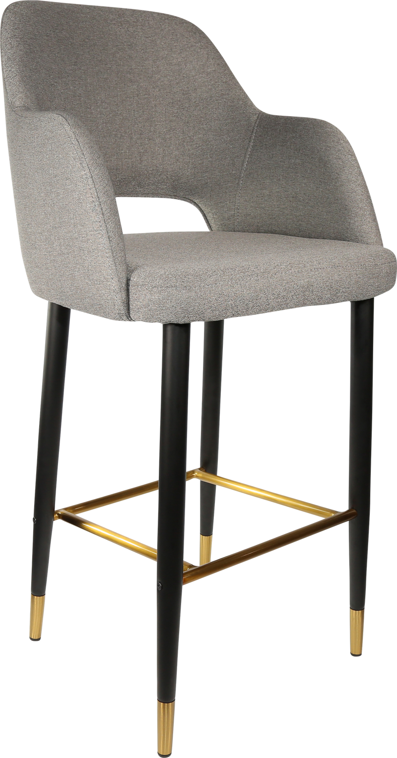 Durafurn Sorbet Stool with Black Metal 750h Legs