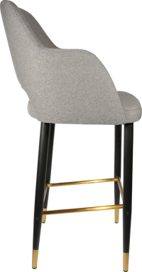 Durafurn Sorbet Stool with Black Metal 750h Legs