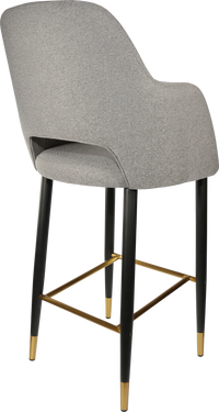 Durafurn Sorbet Stool with Black Metal 750h Legs