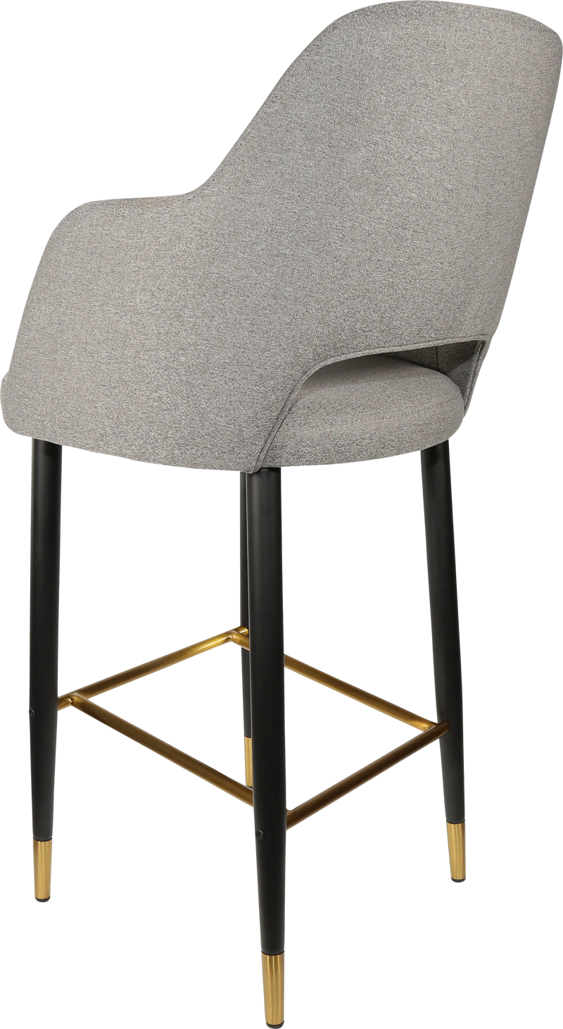 Durafurn Sorbet Stool with Black Metal 750h Legs