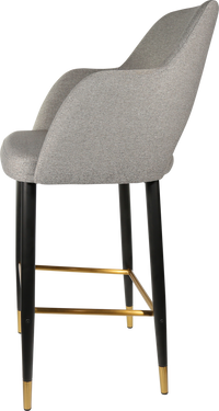 Durafurn Sorbet Stool with Black Metal 750h Legs